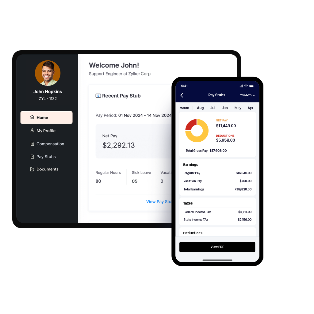 Payroll software USA-employee app