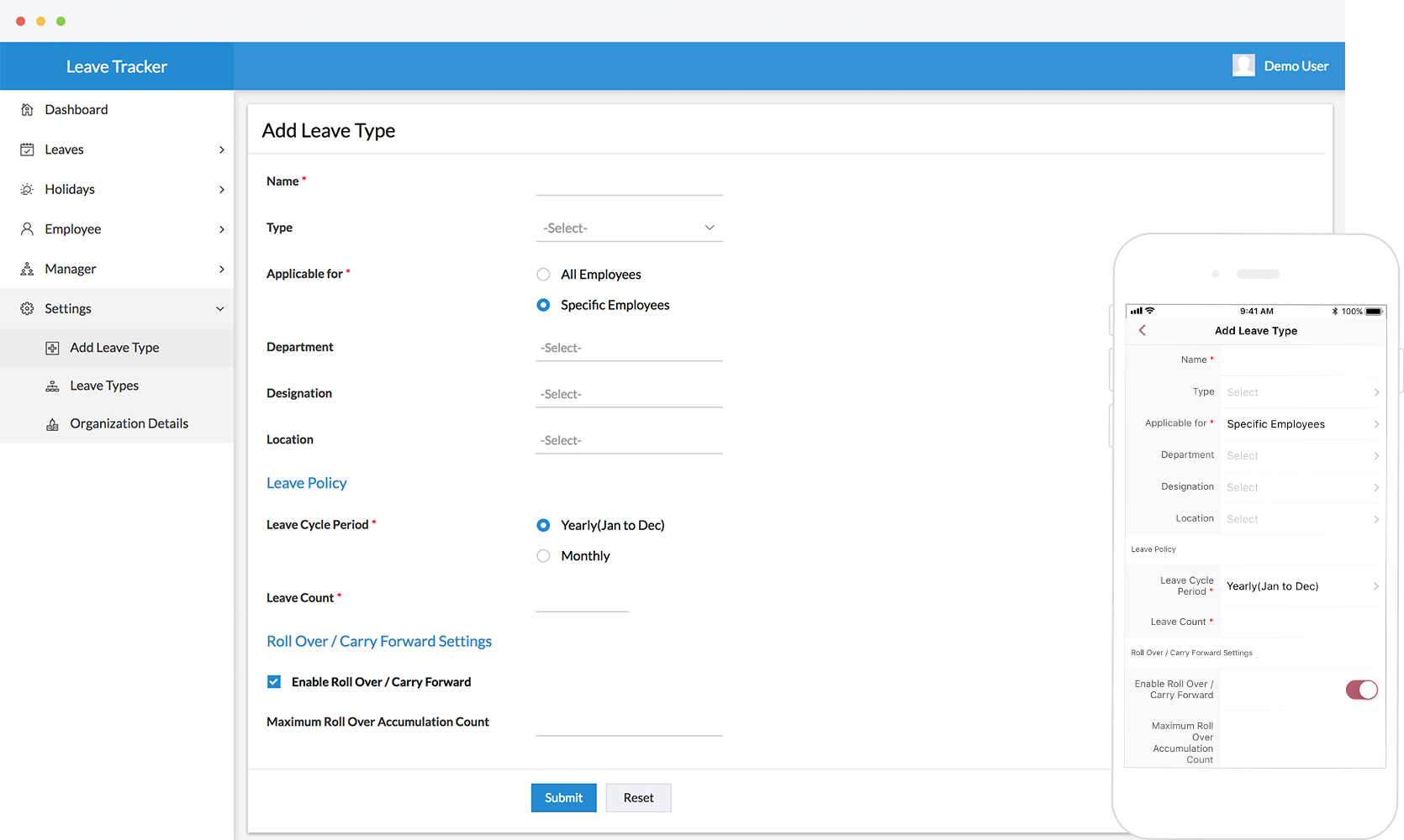 Free leave management software | Customizable leave tracking app - Zoho ...