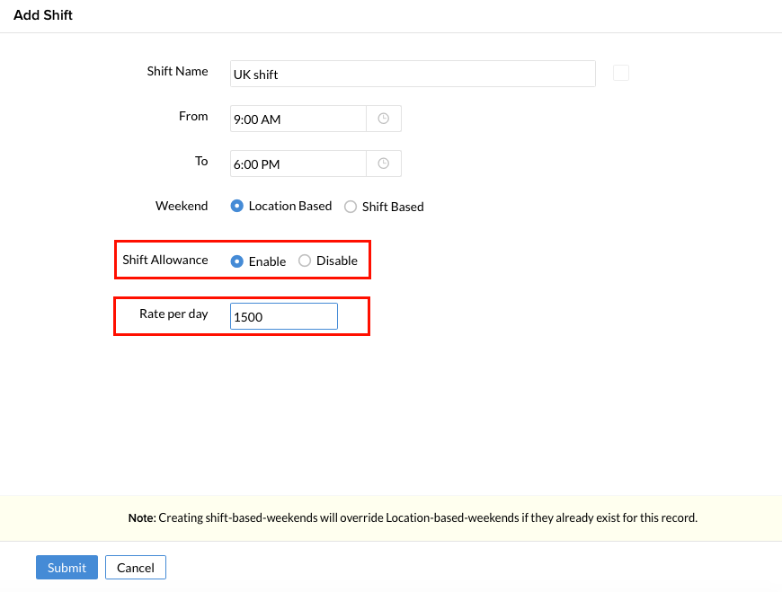 Onboarding Shift Management Zoho People