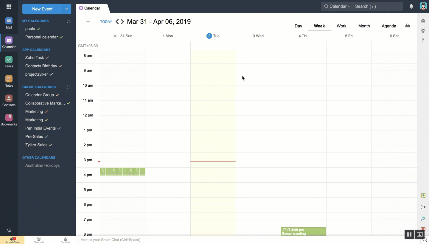 Outlook Plugin sync for Zoho Calendar