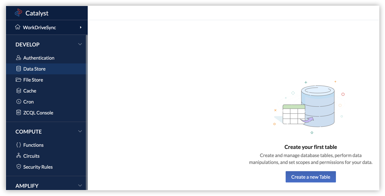 create-table-workdrive-sync-app-online-help-catalyst