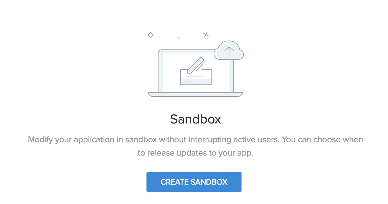 why does sandbox have no data zoho creator