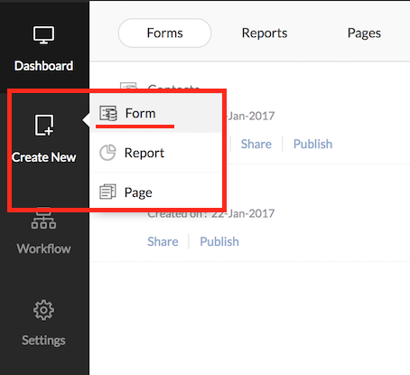 Form Actions In Stateless Forms | Help - Zoho Creator