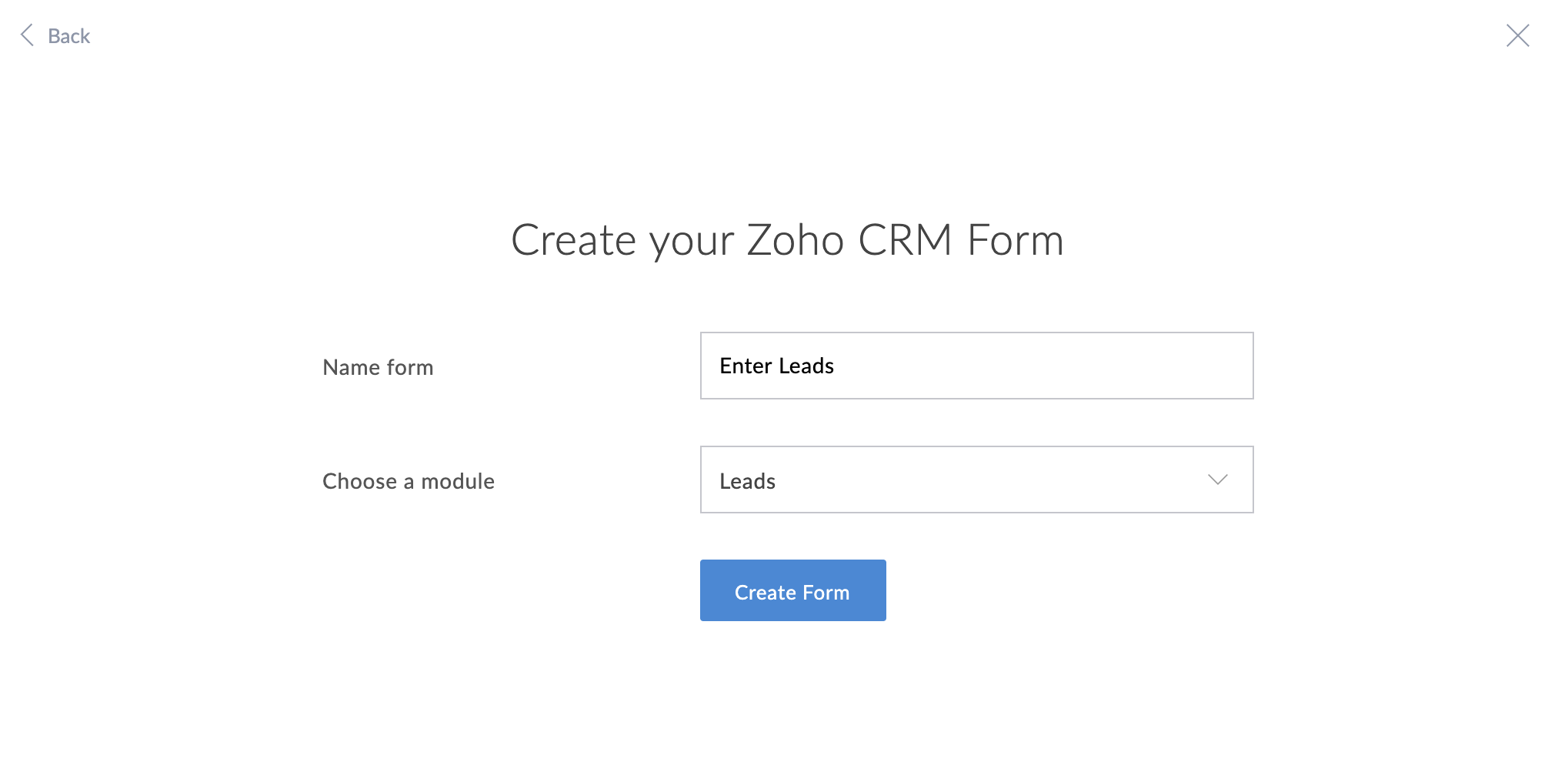 zoho creator pulling data from crm