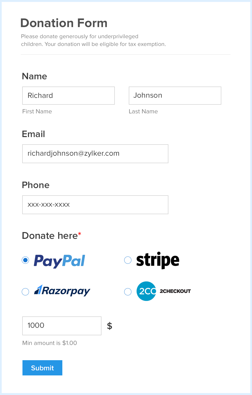 Multiple payment Gateways