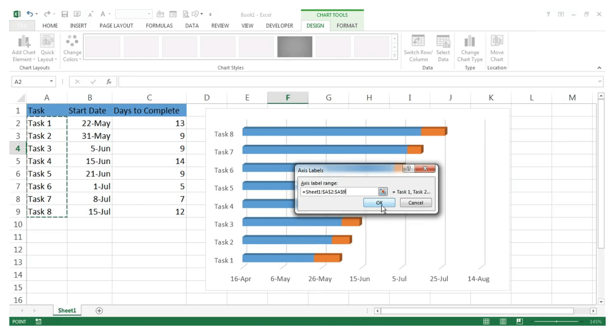 Gantt Chart Examples Step By Step Guide To Create Gantt Chart In Excel ...