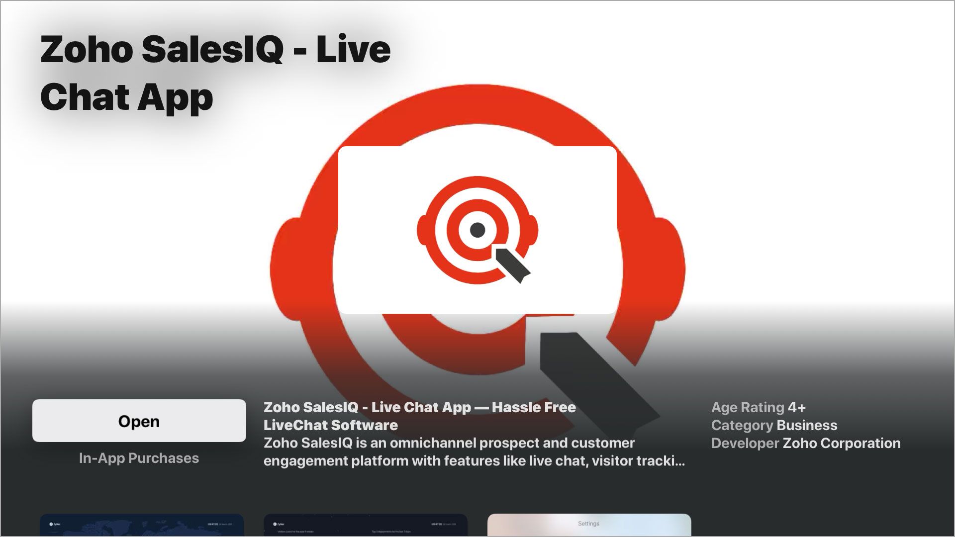 Salesiq App For Apple Tv