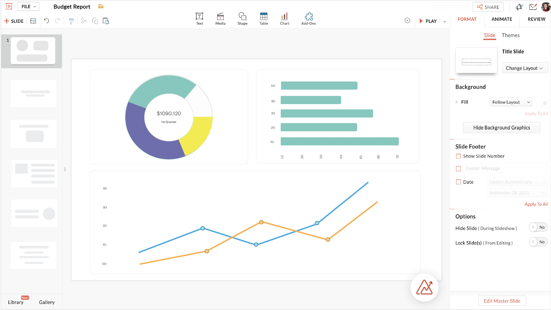 Zoho show презентация