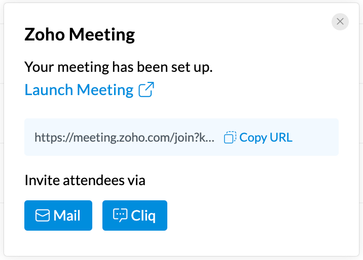 zoho outlook meeting request