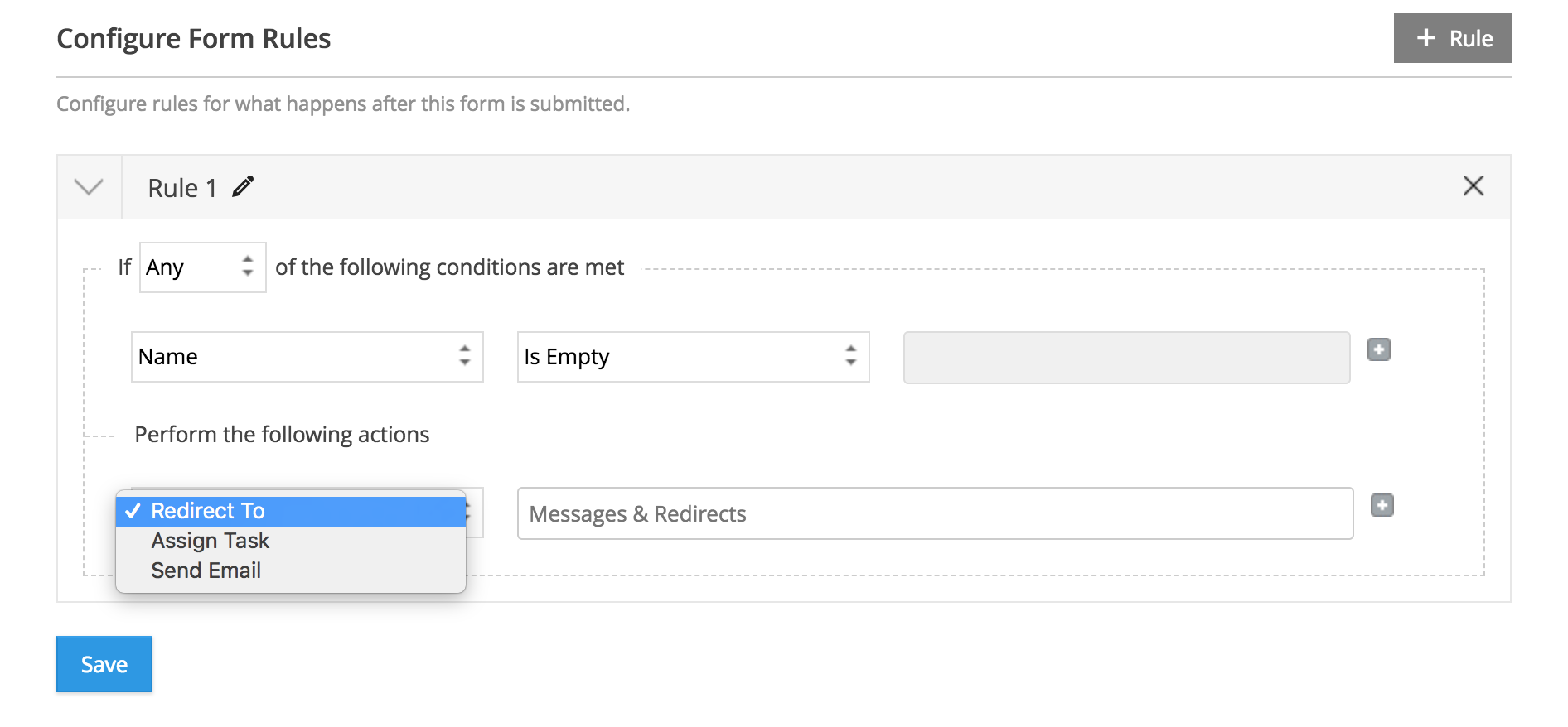 conditional assignment zoho directory