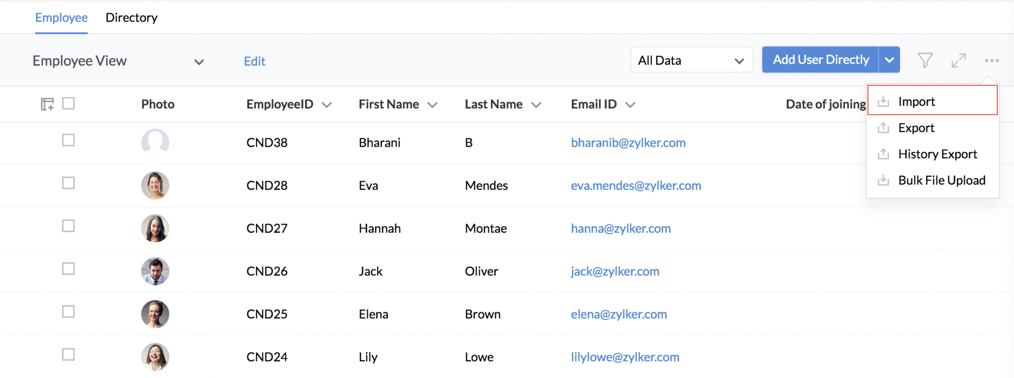 Form Import & Export | Zoho People