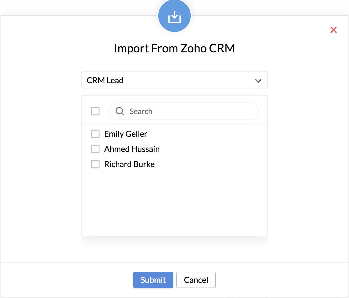 pull data from zoho crm into zoho creator