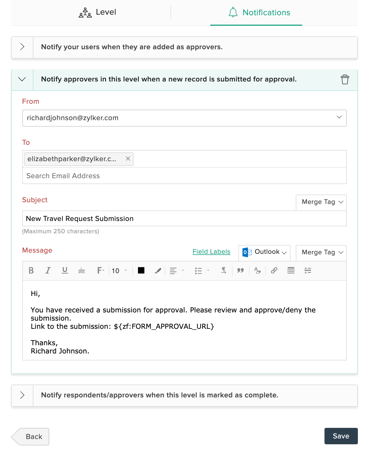 Form Approvals | Zoho Forms - User guide