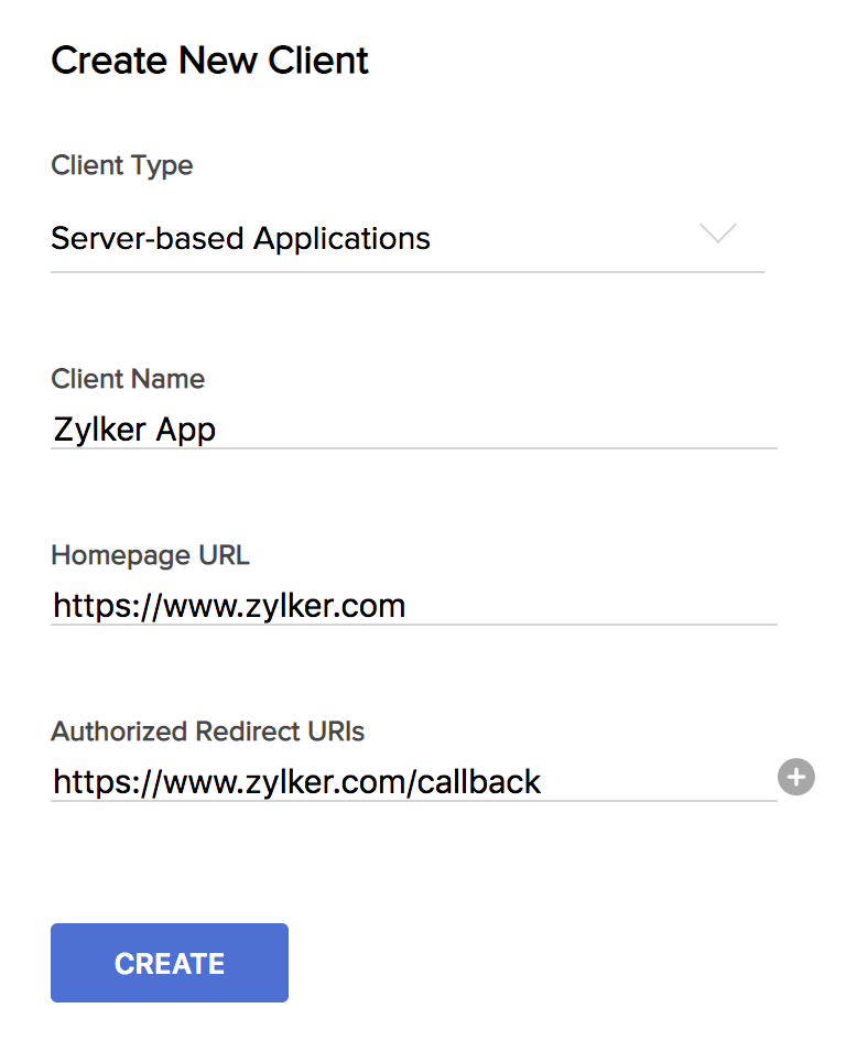 Zoho Commerce Api Documentation Registering A New Client 3290