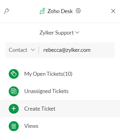 Zoho Desk And Zendesk Extensions In Zoho Mail