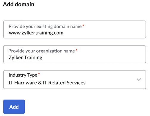 domain not resolved zoho mail