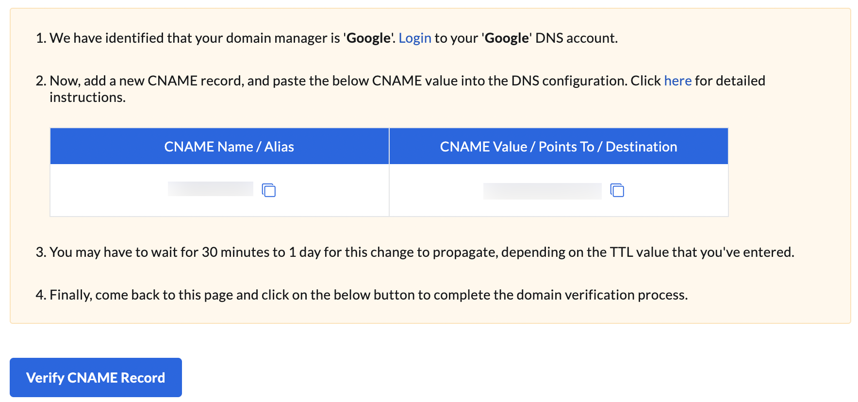 Google Domains - CNAME, MX For Zoho Mail