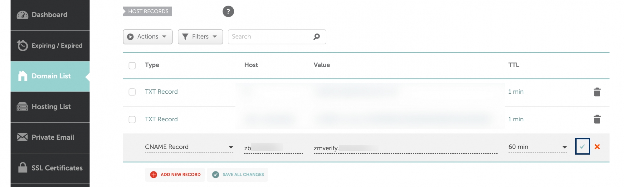 namecheap-dns-cname-mx-for-zoho-mail