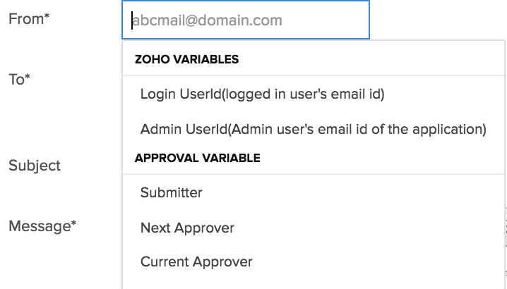 Send email notification in approval workflow | Zoho