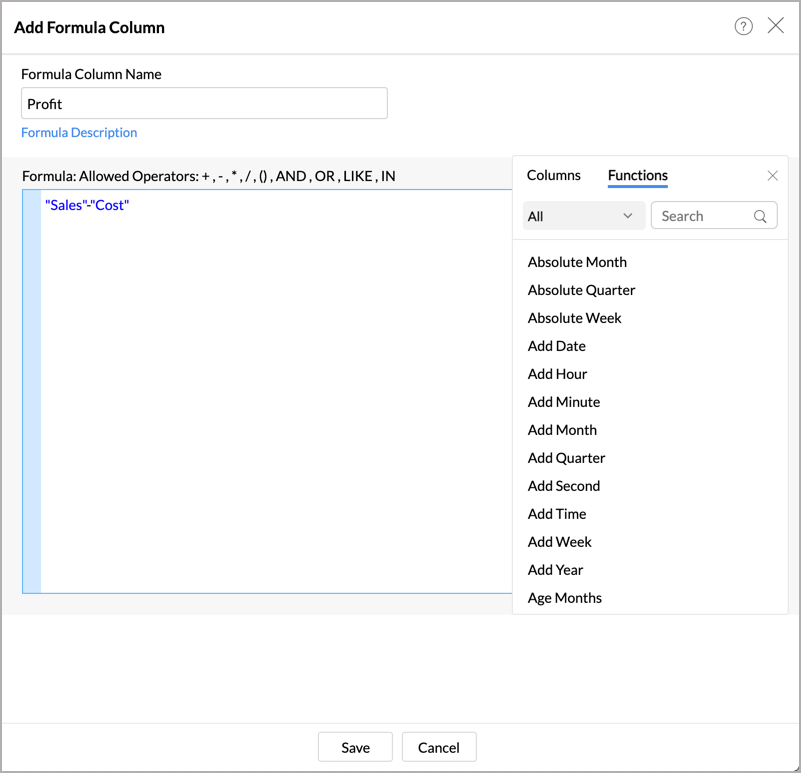 Creating A Tabular View L Zoho Analytics Help