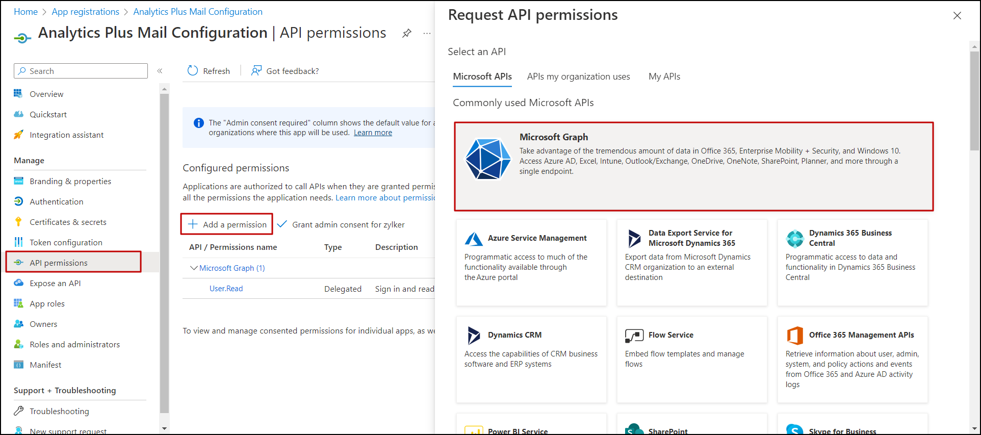 azure-api-permissions-microsoft-graph-option