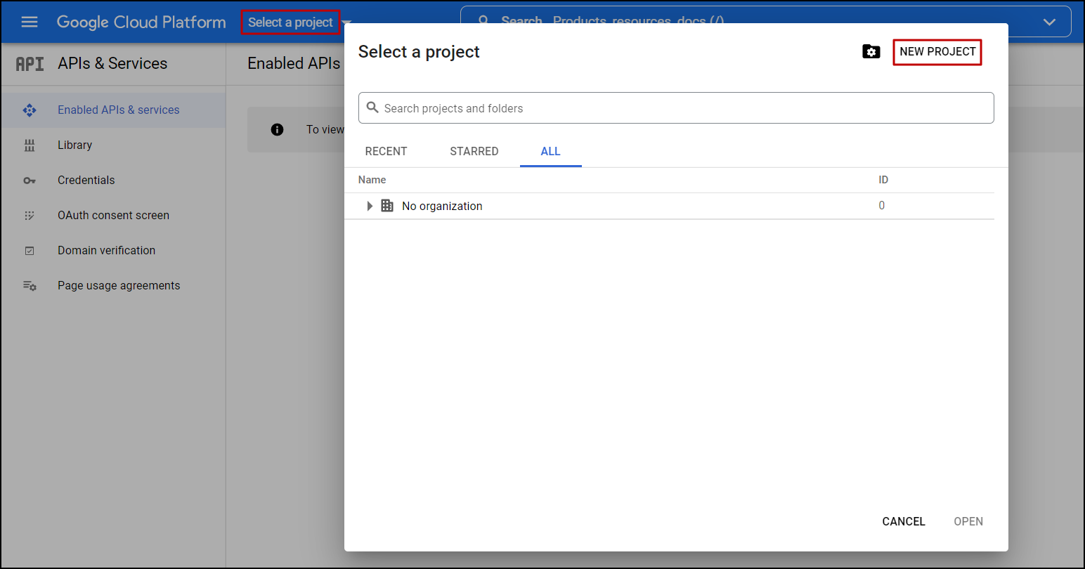 gsuite-create-project