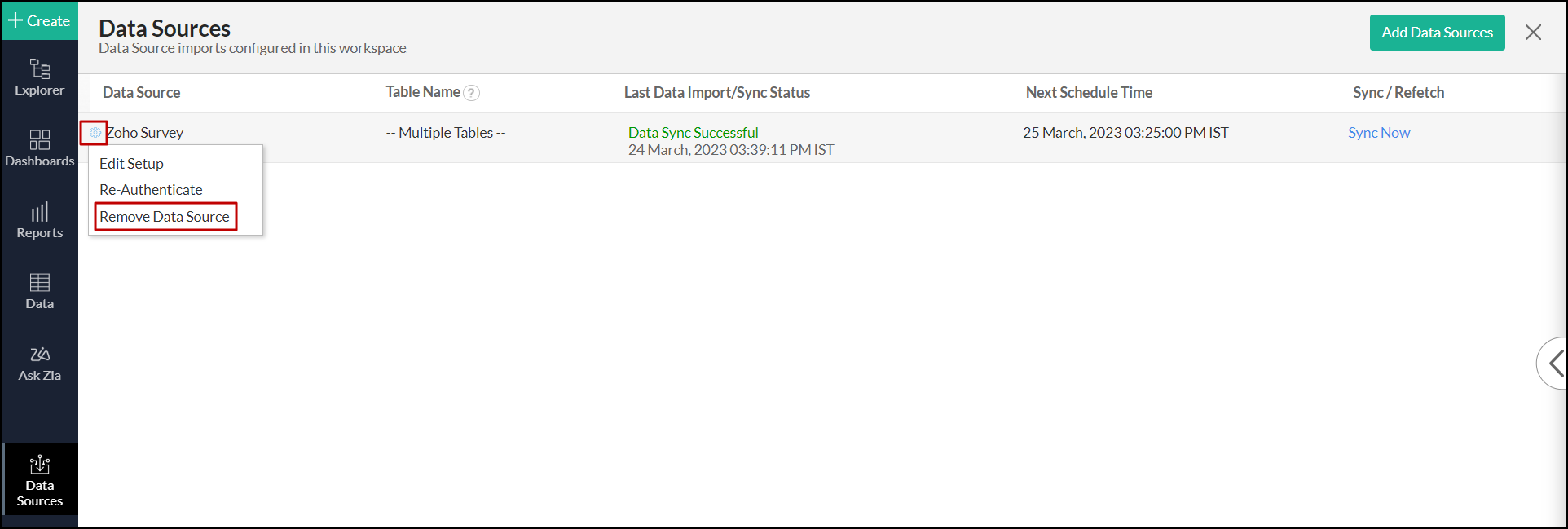 zoho-survey-data-sources-remove