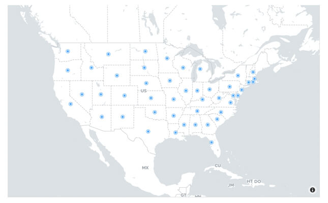 Data visualization in geo maps