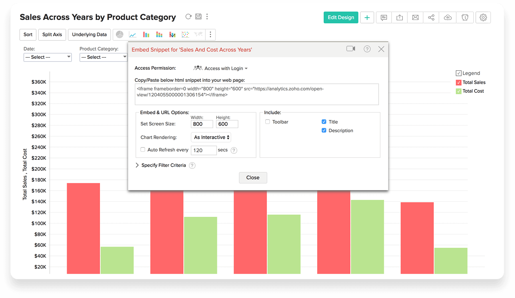 Embed Reports