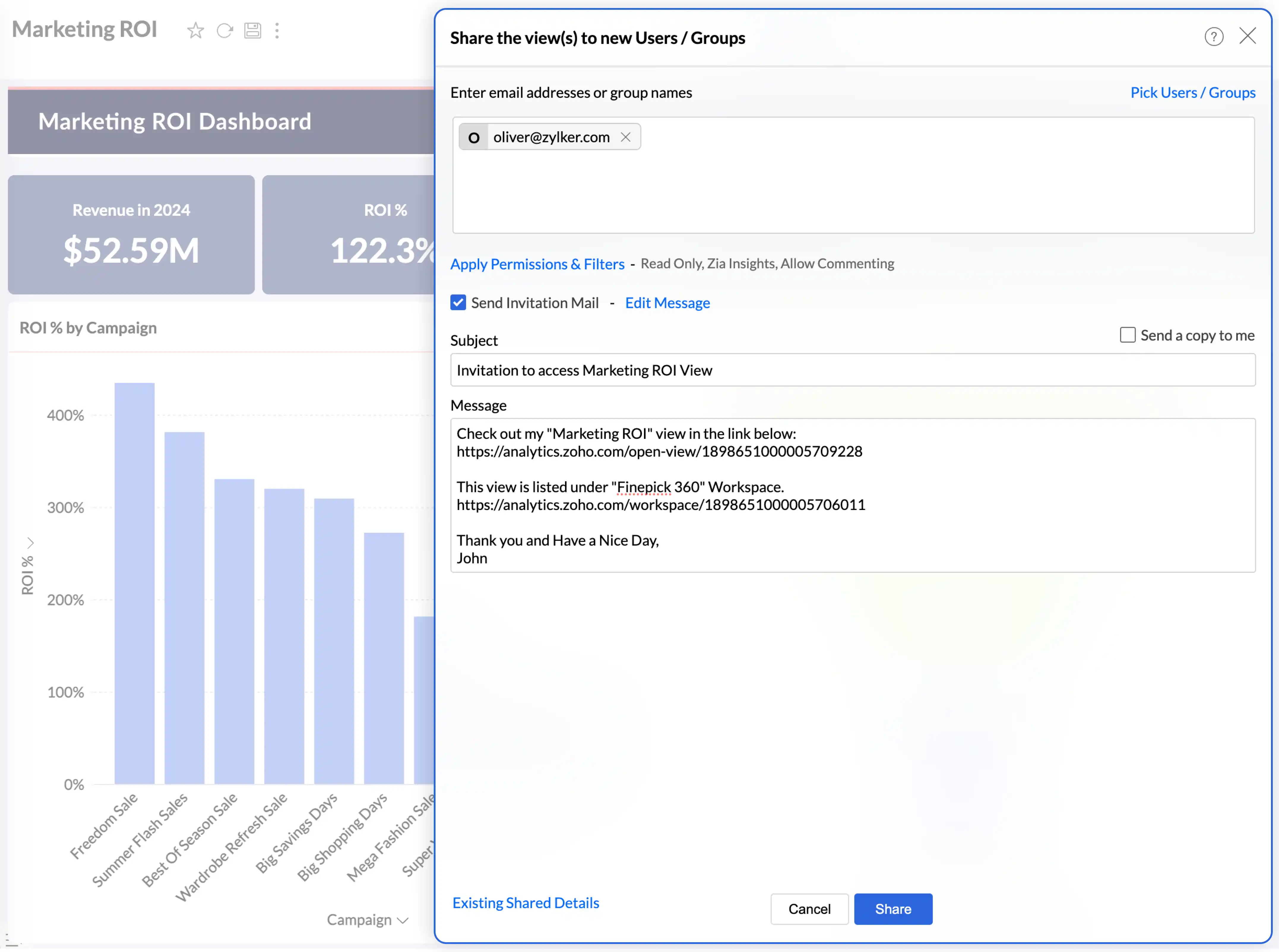 Seamless Collaboration Within Reports and Dashboards 