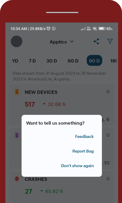 In-App Feedback 2