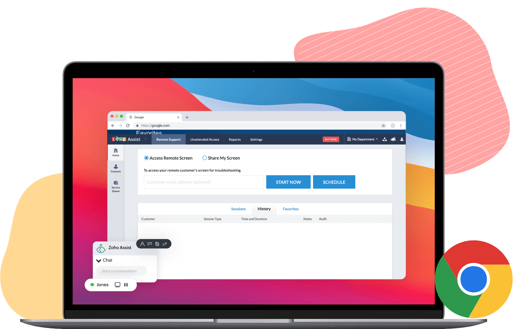 Remote Access & Support Chromebook Devices Zoho Assist