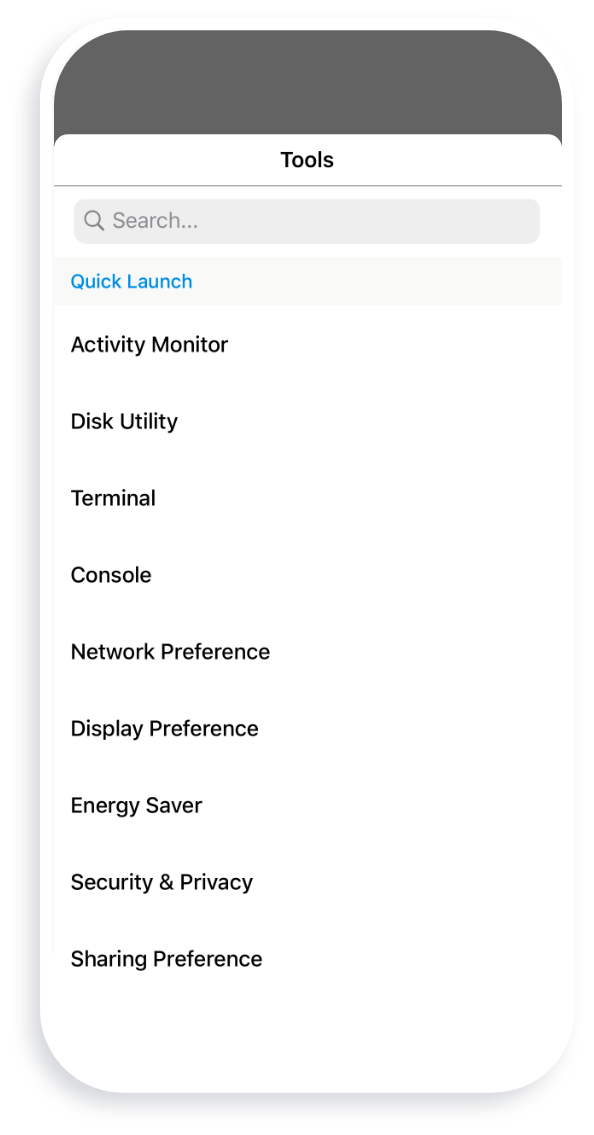 Dukungan iPhone dari jauh - Zoho Assist