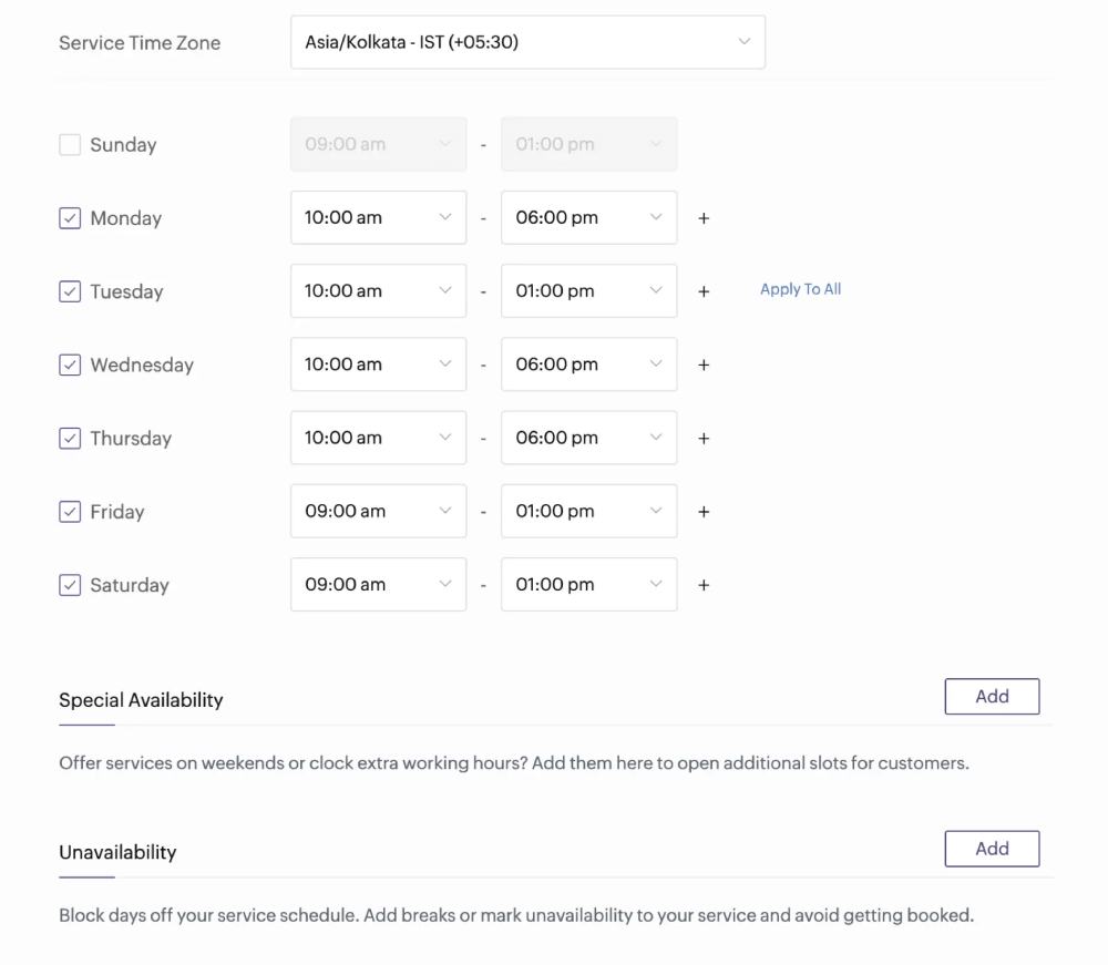 Gérez vos réservations en ligne pour différents services de nettoyage