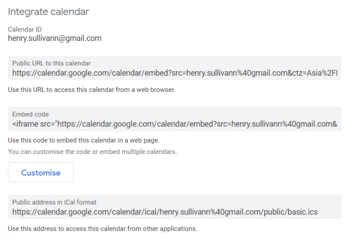 Scheduling with Google Calendar