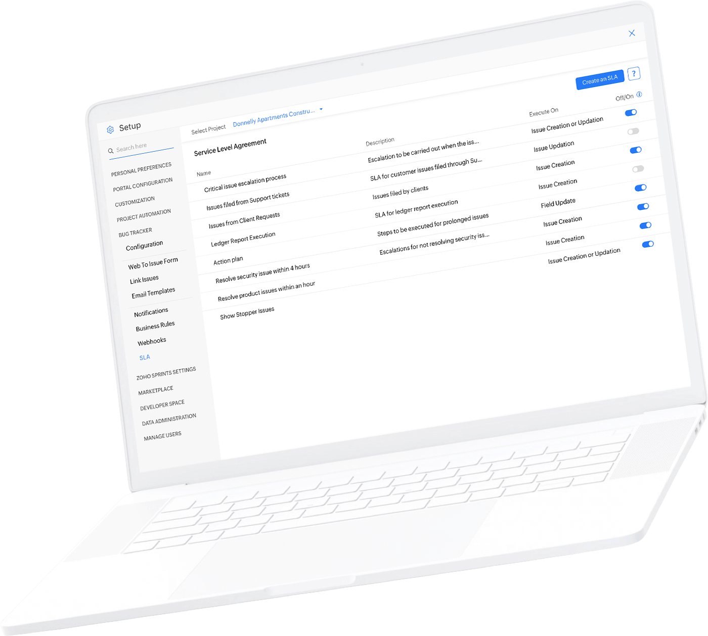 Automated SLA