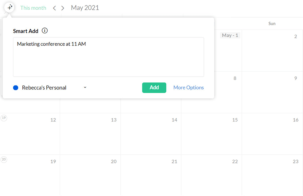 Meeting scheduler online for free Zoho Calendar