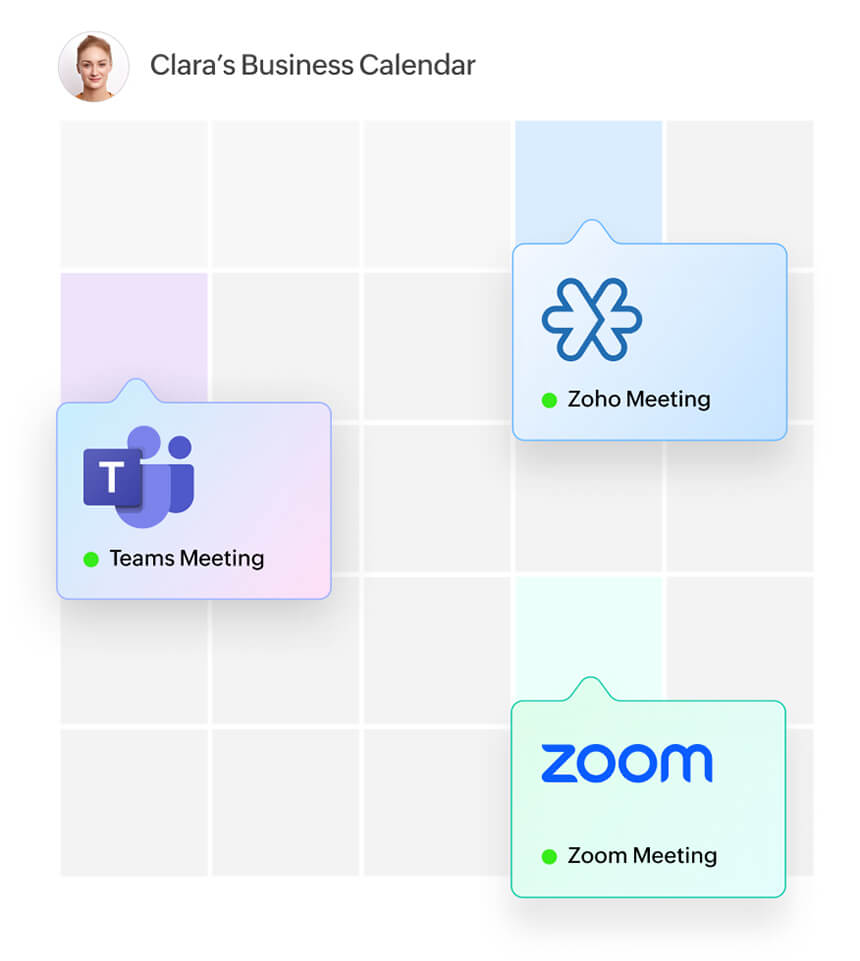 Elevate meetings with smart integrations in Zoho Calendar