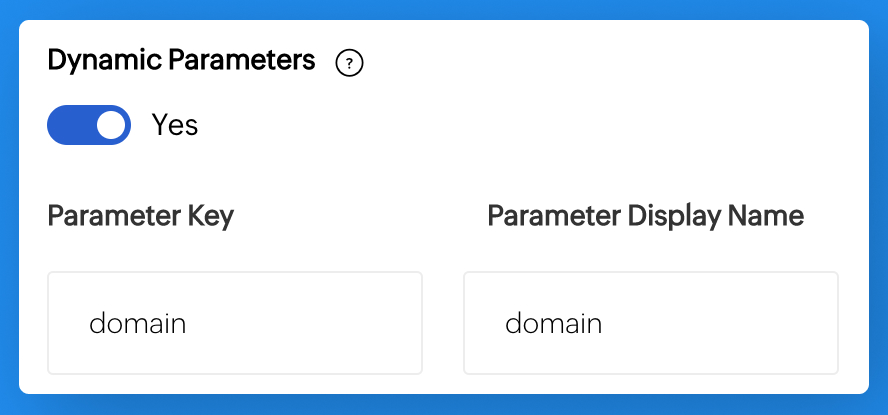 Dynamic Parameters in Cliq Connections