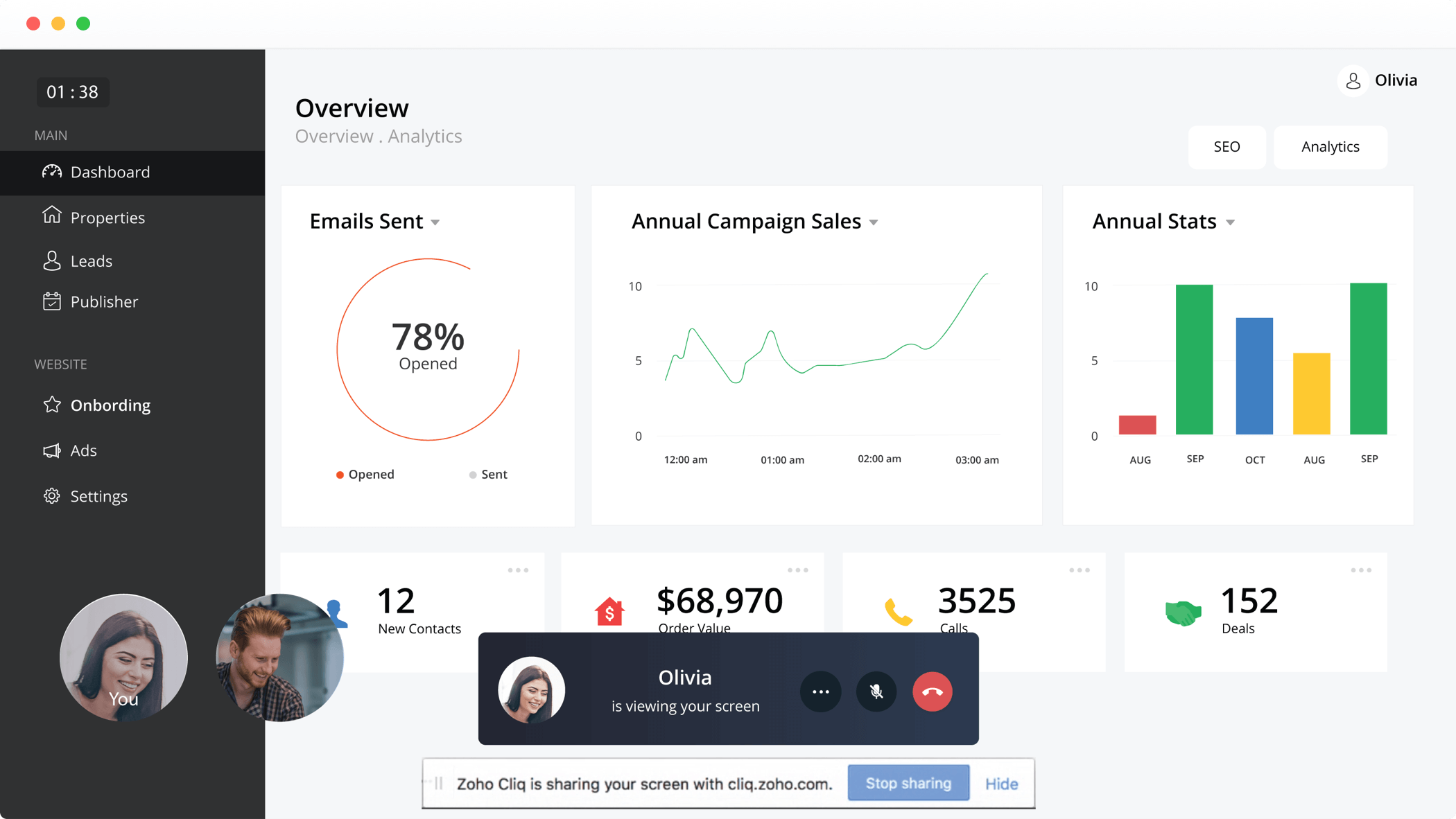 Zoho Cliq Appear Integration