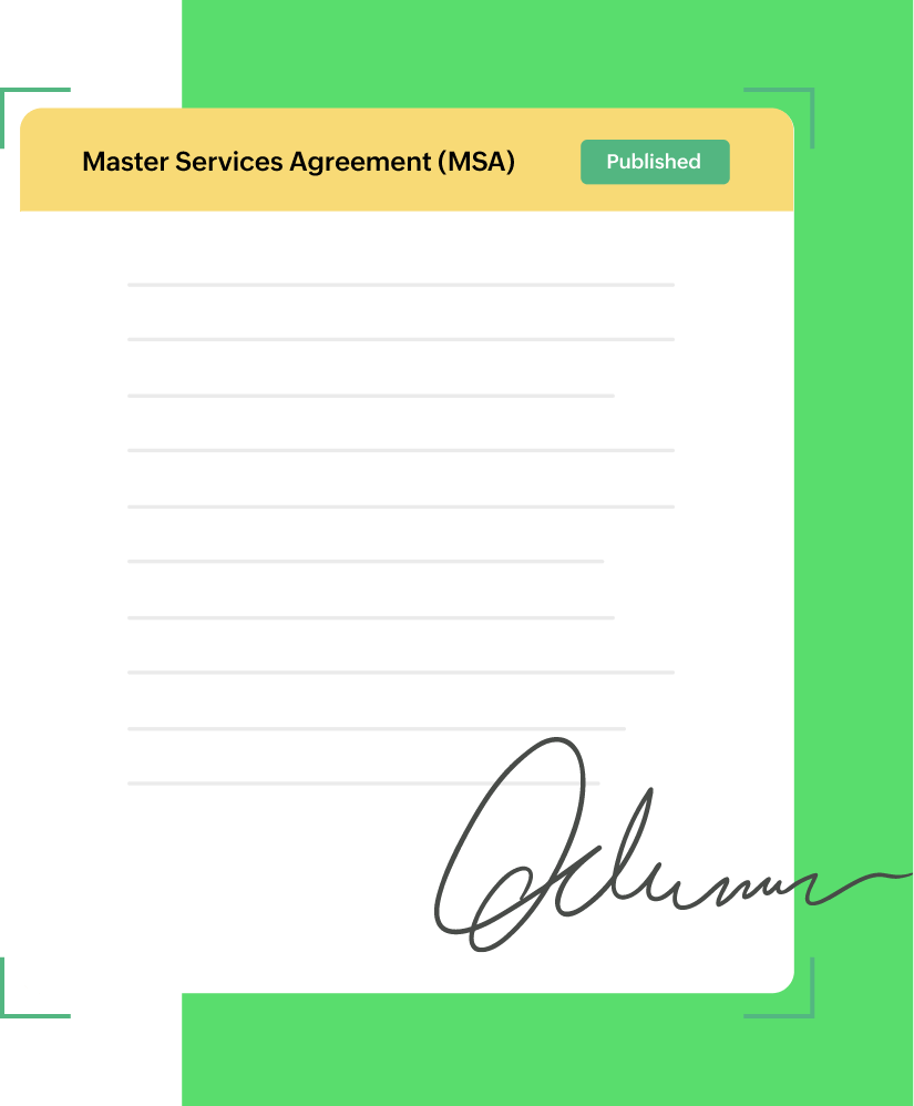 Master Agreement Template