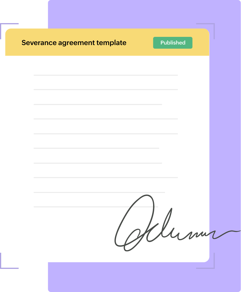 Severance agreement template