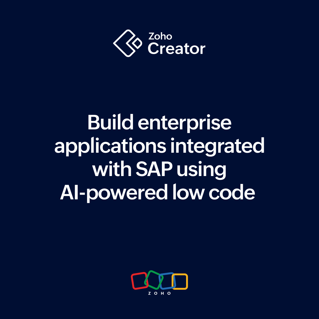 Extend SAP using AI-powered low code | Zoho Creator