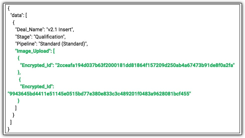 image upload field structure