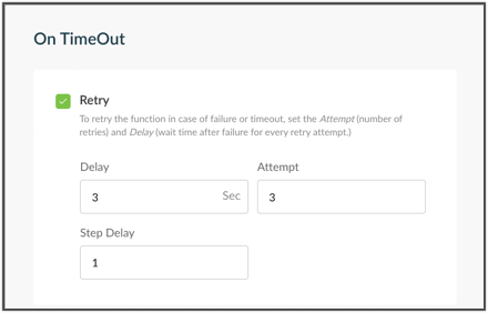 timeout error handling