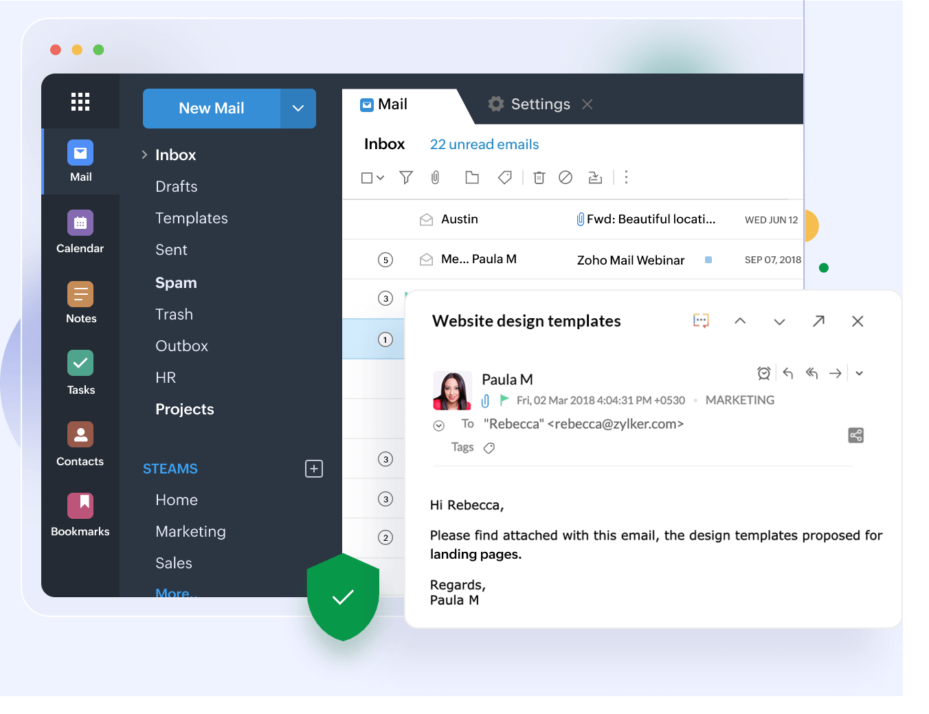 Enterprise-grade email client