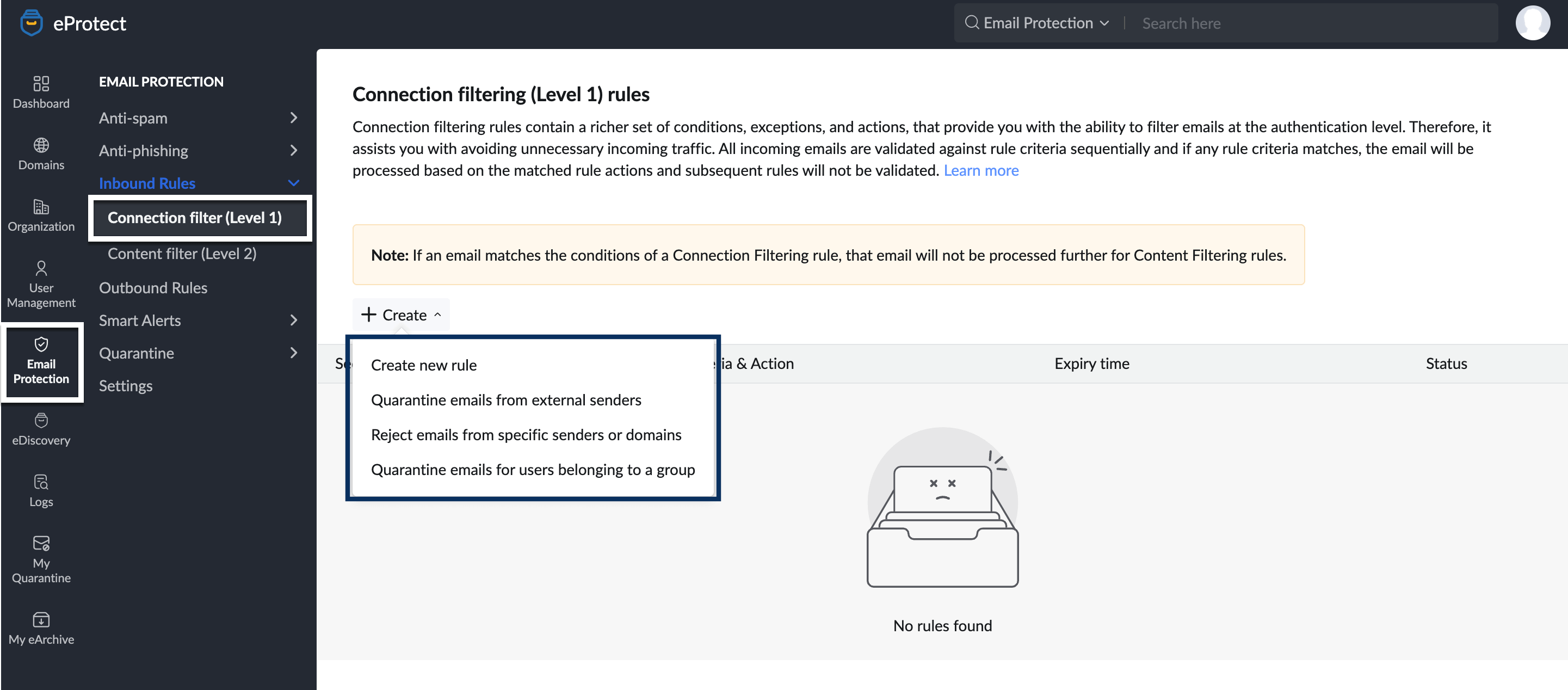 Create Connection Filter