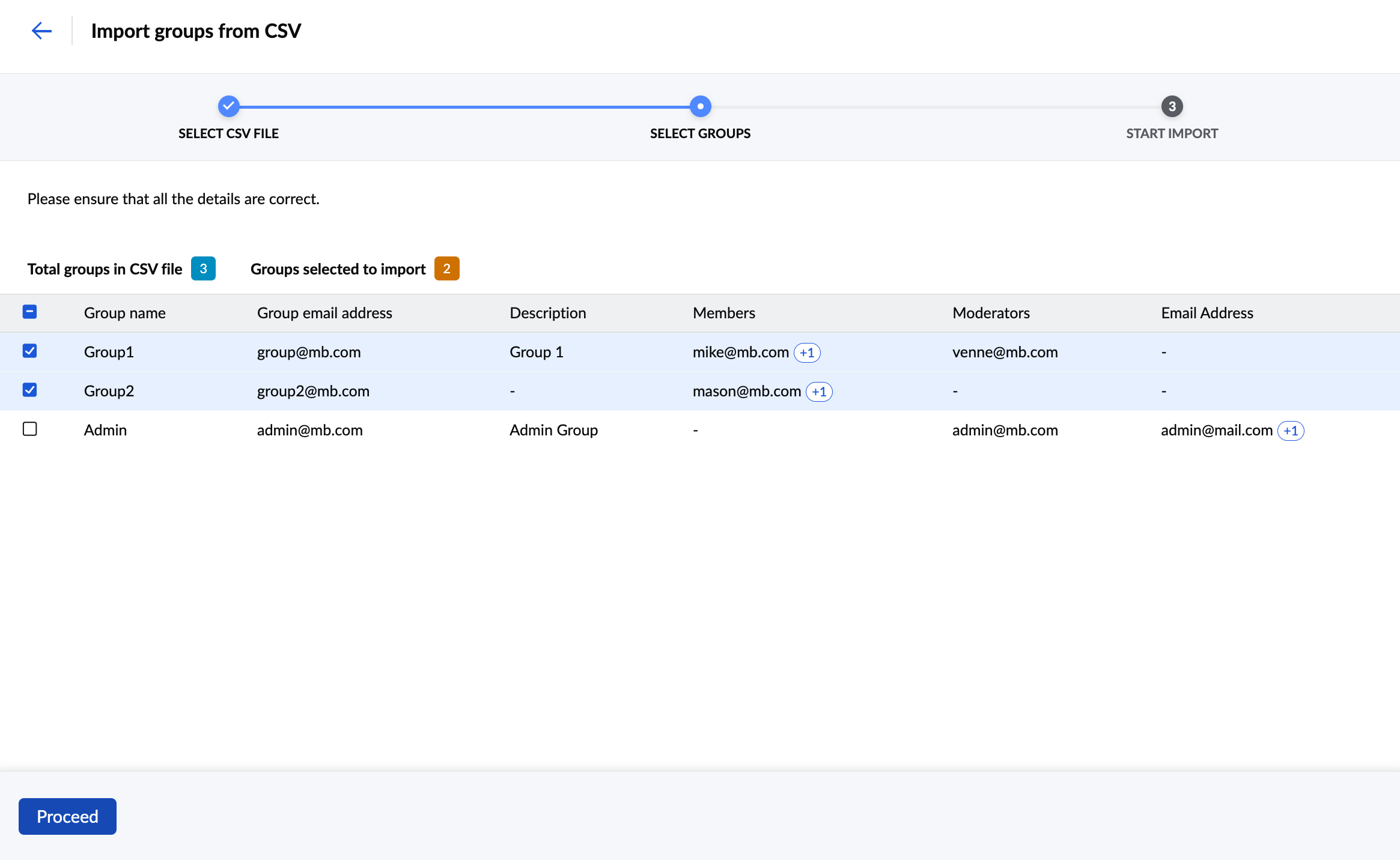 Select Groups