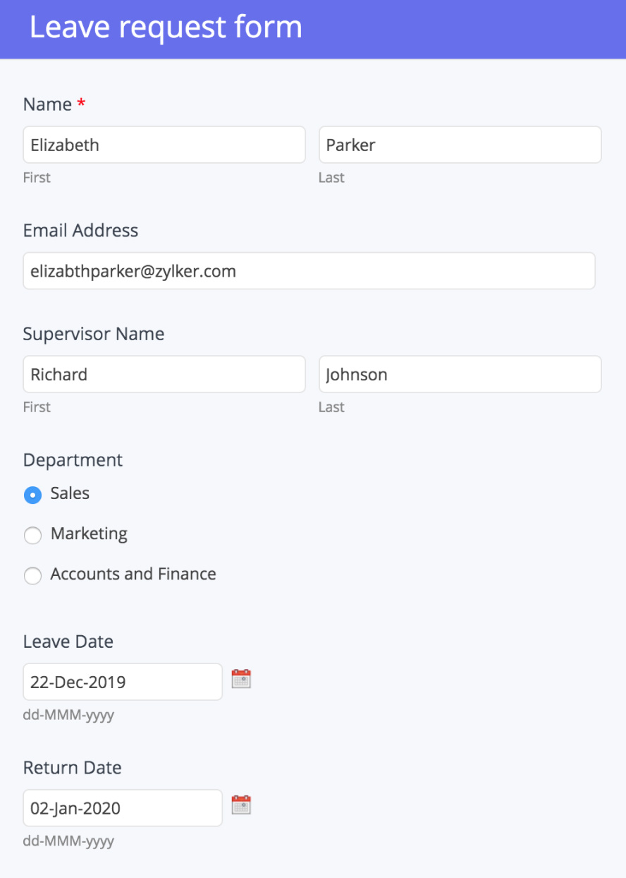 Automate approvals and streamline workflows with Zoho Forms