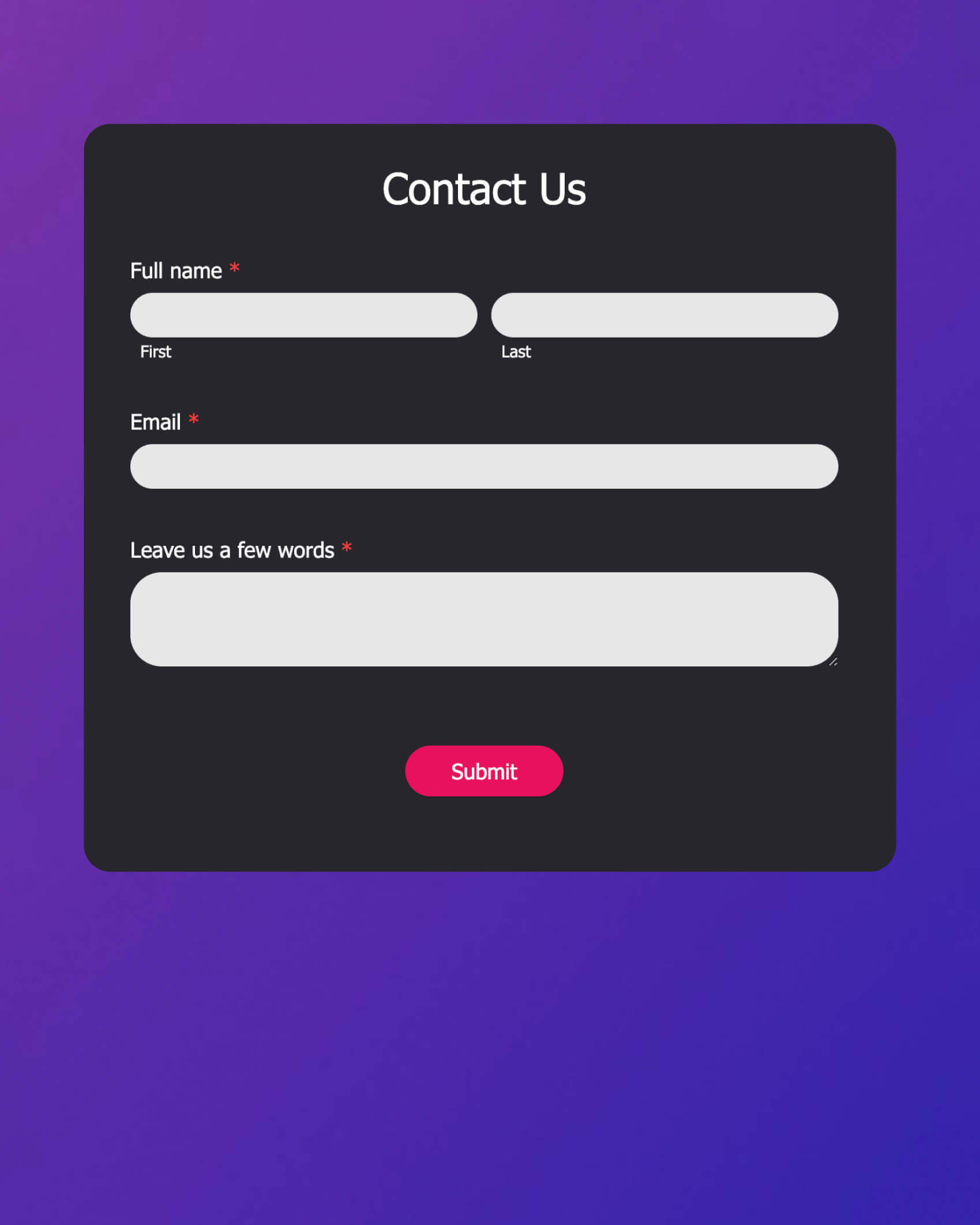 Contact forms